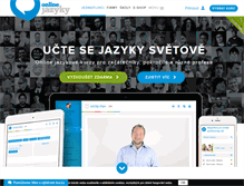 Tablet Screenshot of onlinejazyky.cz
